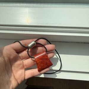 Red jasper necklace